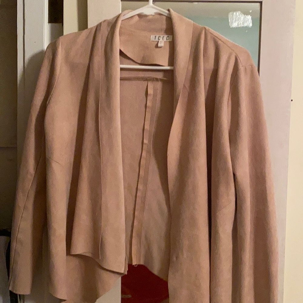 Pink suede jacket